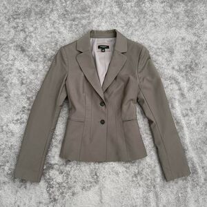 Ann Taylor tailored blazer taupe jacket office wear